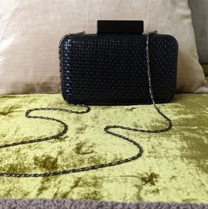 Artisan Woven Leather Clutch Purse